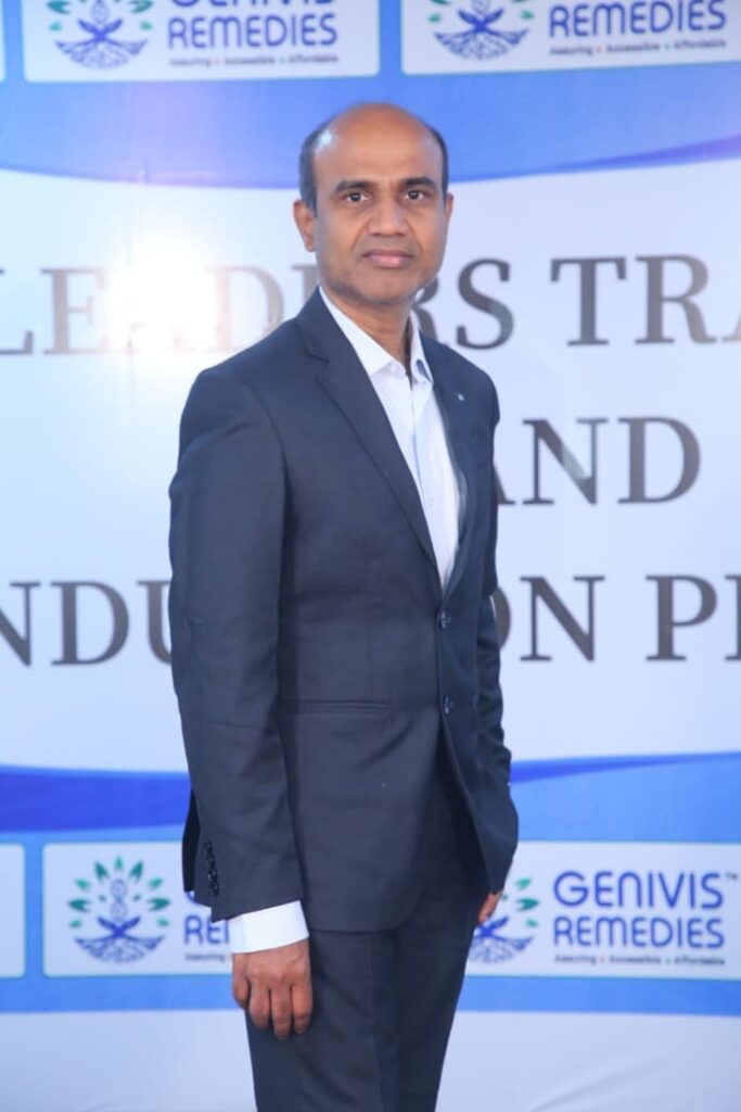Kishore P. V., Karnataka business partner at Genivis Remedies