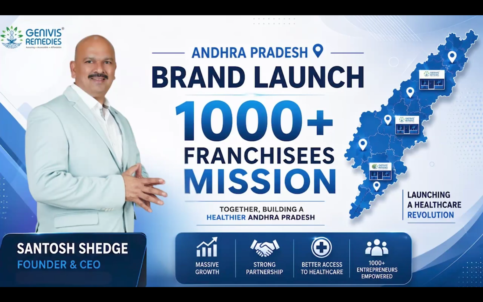 Genivis Remedies Andhra Pradesh Brand Launch | Press Highlights | Mission 1000+ Franchisees